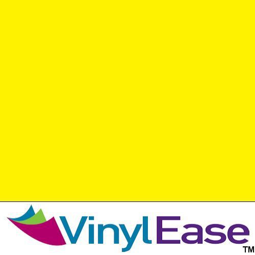 One 12in x 20ft Roll Glossy Light Yellow Permanent Craft and Sign Vinyl V0409
