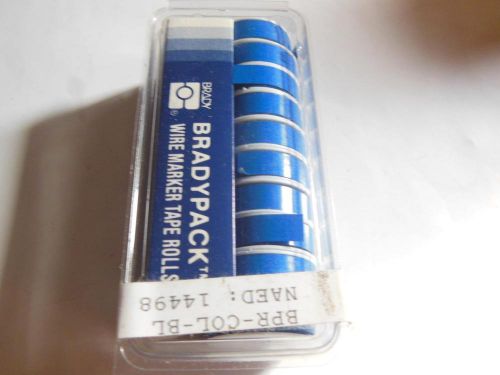 BRADYPACK WIRE MARKED TAPE ROLLS -BLUE - PACKAGE OF 20 - NEW- H14
