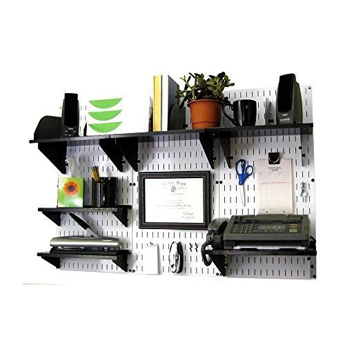 Wall Control 10-OFC-300 WB Office Wall Mount Desk Storage and Organization Kit,