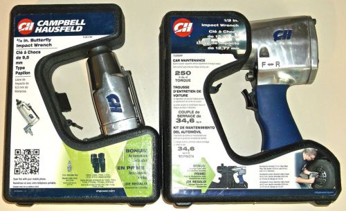 Two campbell hausfeld pneumatic impact wrenches, models tl051799 and tl050299 for sale