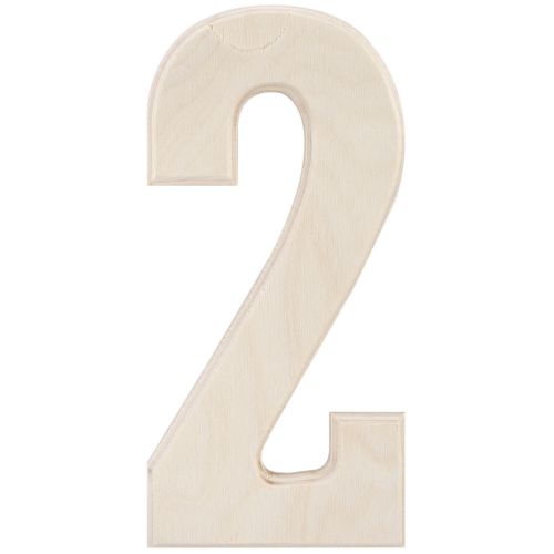 &#034;Baltic Birch University Font Letters &amp; Numbers 5.25&#034;&#034;-2, Set Of 6&#034;