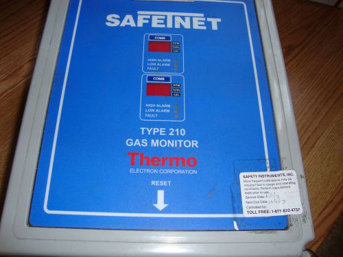 THERMO ELECTRON TYPE 210 SAFE-T-NET DUAL CHANNEL GAS MONITOR