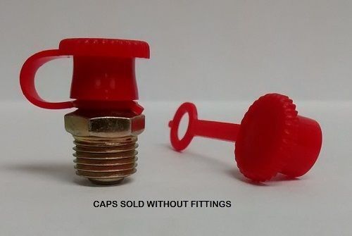 Grease Fitting Dust Caps Red 500  count box total
