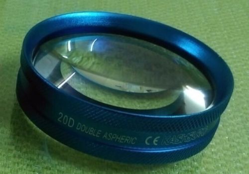 2 X Aspheric Lens 20D Ophthalmology &amp; Optometry with case  (newyork_sciencecity)