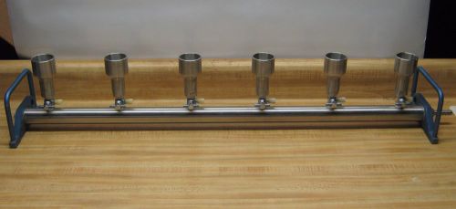 Millipore vacuum filtration manifold - 5 branch, stainless steel