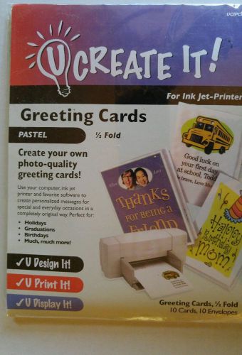 U CREATE IT ! PASTEL GREETING CARDS