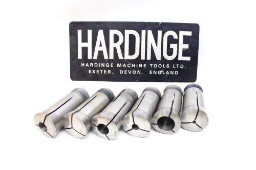 Hardinge 5C collets 6 Pcs 11/64-57/64&#034; various sizes