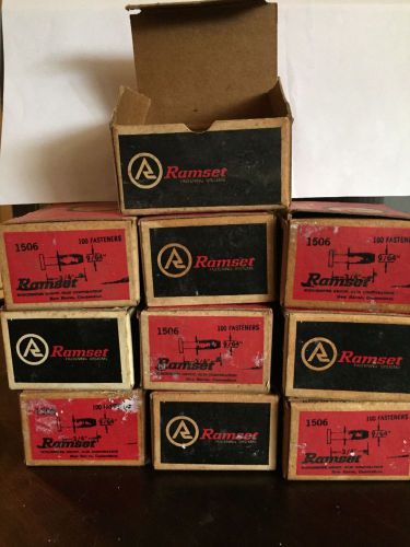 10 Boxes Ramset  1506.  (100 per Box) New