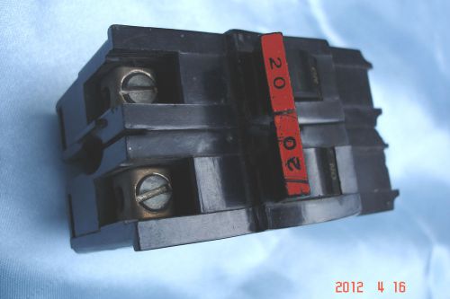 Federal pacific   2 pole  20 amp  circuit  breaker  na220 ,20a ,208-240v for sale
