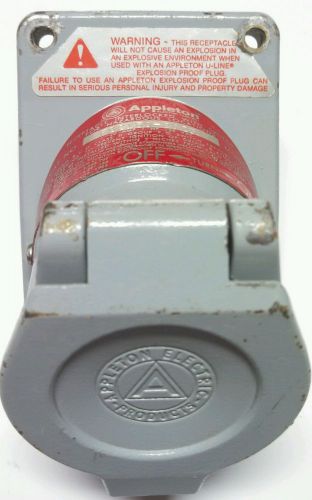 Appleton electric 20 amp receptacle interlocked with switch cat no. efsc150-2023 for sale