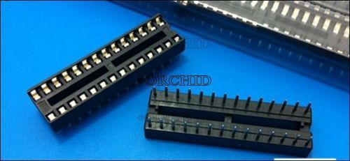 10 pcs dip-28 28 pin 28pin dip ic sockets adaptor solder type narrow #5346220