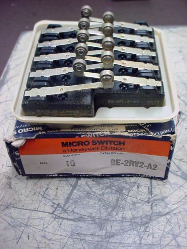 (10) Honeywell Microswitch BE-2RV2-A2 Limit Switch Top Roller 25 Amp NEW