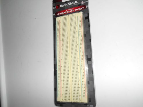 Ic breadboard socket 6&#034;modular 830 pre-drilled holes radioshack nwt for sale