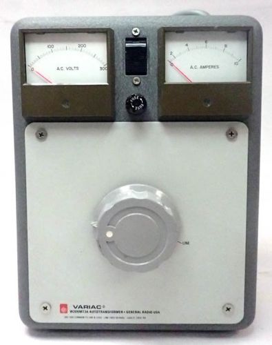 General radio w20hmt3a metered variac autotransformer 0-280 vac 8.0 amp output. for sale