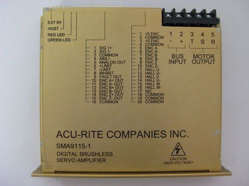 Glentek SMA9115-1-000-1-121B Digital Brushless Servo Amplifier (Acu-Rite)