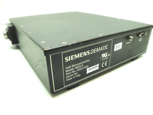 Siemens Dematic   50201059  Cell Servocontroller  Model: MDS 8