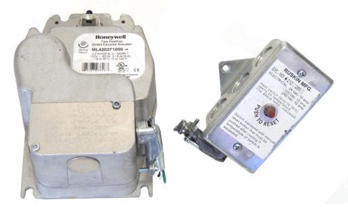 Honeywell 2-Pos Direct Coupled Actuator &amp; Ruskin EFL Fuse Link ML4202F1000 / QTY