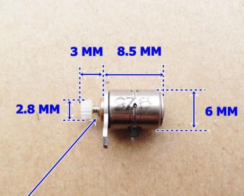 5pcs dc micro digital camera stepper motor 6x8.5mm with copper gear for sale