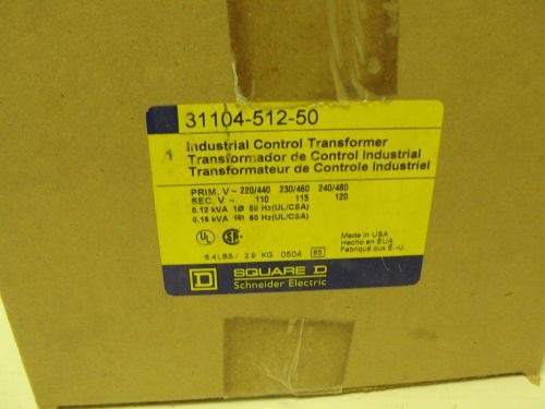 Square D 31104-512-50 Industrial Control Transformer