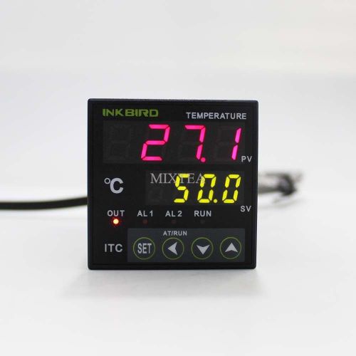 New inkbird 100-240v ac itc-100vh pid digital temperature controller with pt100 for sale