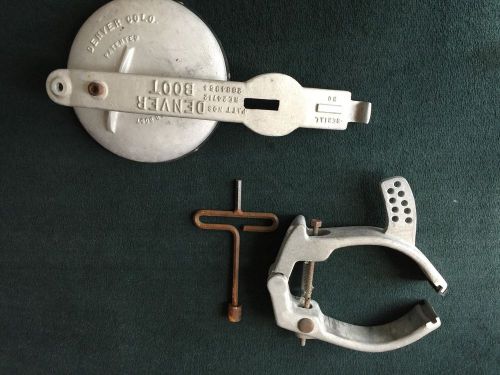Denver boot lug wheel tire boot lock / tire clamp w/ support key for sale