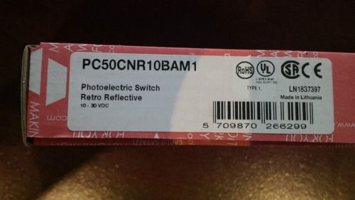 NEW - PC50CNR10BAM1 Photoelectric Switch Retro Reflective 10-30VDC