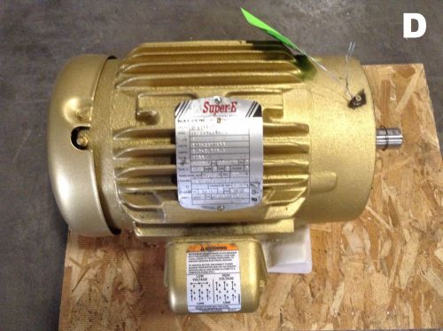 Baldor super e vem3581t 1 hp electric motor 3 phase 1750rpm frame 143tc tefc for sale