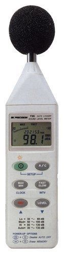 B&amp;K Precision 735 Datalogging Digital Sound Level Meter with RS-232 Software and