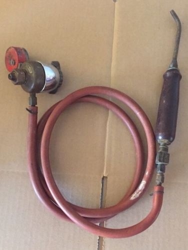 Vintage prest-o-lite oxy acetylene welding torch regulator oxweld hose 411-mc for sale