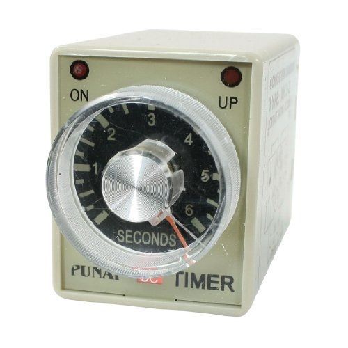 AH3-3 DC 24V 8 Pins DPDT 0-6 Seconds 6Sec Power on Delay Timer Time Relay