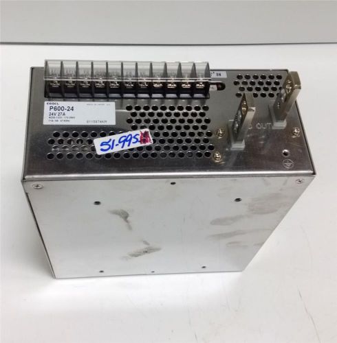 COSEL 24V 27A POWER SUPPLY P600-24
