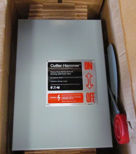 Cutler Hammer Safety Switch 30 A 600v 2 p Non-Fusible Disconnect
