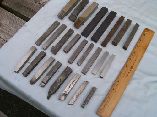 Lot of 25 Various Machinst Cutting Tool Bits