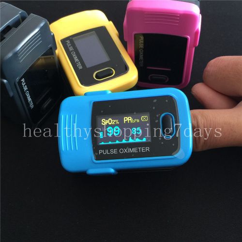 New finger fingertip blood oxygen meter spo2 pi pr oled pulse monitor oximeter for sale