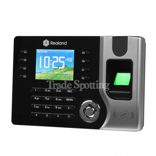 Realand ZDC60T/RC-17 Fingerprint Time Clock+SD Card+Cable+TCP/USB for Employee