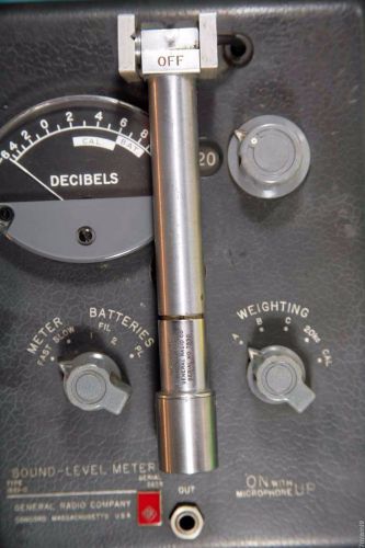 Vintage General Radio Company Sound Level Meter Type 1551-C with Microphone