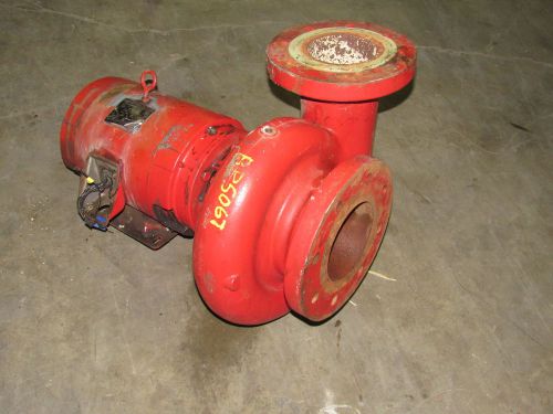 Marathon svm 215ttdr7343bnl motor 10hp 1745rpm w/bell &amp; gossett 10hp pump *xlnt* for sale