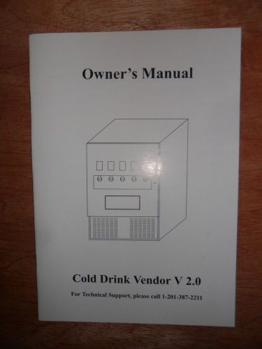 VM-250 5 Column Cold Drink V2.0 Owner&#039;s Manual