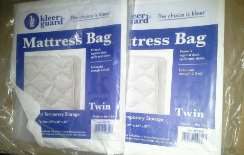 New Moving Supplies - Kleer guard TWIN SIZE  Mattress Bags lot of 2