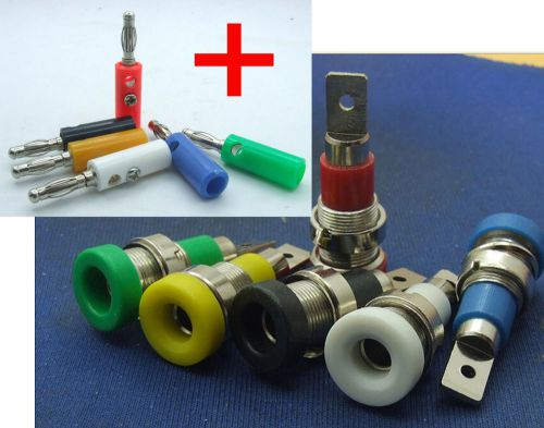 6 sets 6 Colors Multimeter instrument Binding Post for 4mm Banana Socket Probes