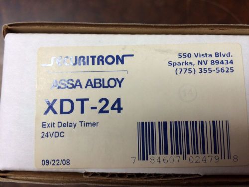 Securitron Assa Abloy XDT-24 Exit delay timer 24 volts