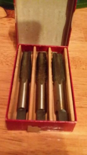 1 VINTAGE SET BAY STATE, CUT THREAD HIGH SPEED TAP,S 9/16-18 NF MADE IN USA