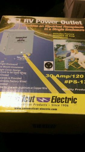 NEW RV POWER OUTLET 120V/30 AMP CONNECTICUT ELECTRIC TYPE 3R NIP NR RACING SHOP