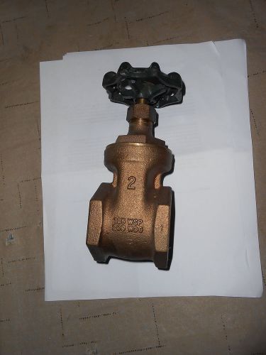**** 2&#034; BRASS GATE VALVE Water or GAS - Used ****