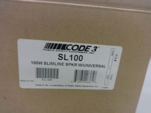 New Code 3 SL100 100W Slimline Speaker with Universal