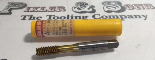 Guhring 5/16 - 18 nc gh7 coolant roll forming plug tin coated tap for sale