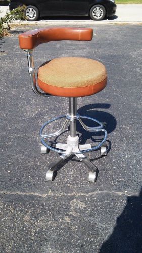 MEDICAL OFFICE DENTAL ASSISTANT&#039;S STOOL/CHAIR / vintage Peltin and Crane
