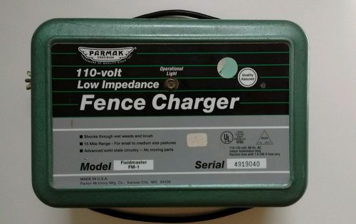 Parmak Fieldmaster FM-1 Electric Fence Charger 15 mi Range 110v