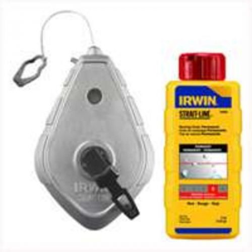 Red chalk line reel combo irwin industrial chalk lines 64498 024721500083 for sale