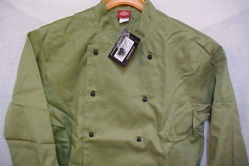 Dickies economy chef coat jacket celery cw070308ccel large new for sale